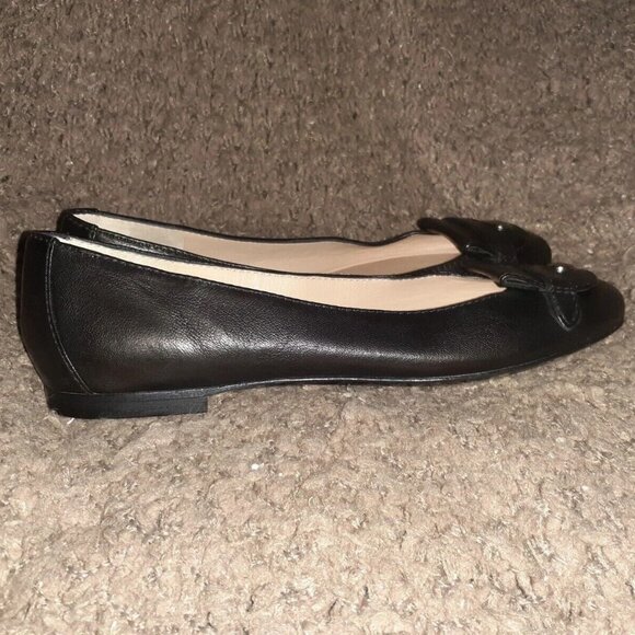 LONGCHAMP-Le Pliage Cuir-Black Ballet Flats-Size 36-NWOB - Picture 4 of 7